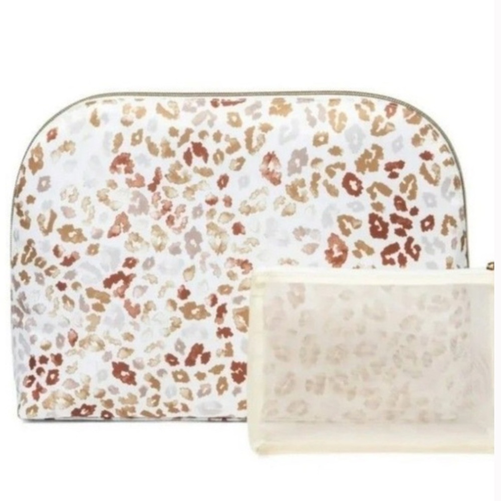 Sonia Kashuk Animal Print Large Dome Case Bag 2 piece